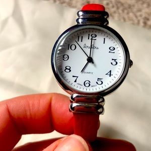 Women's Red Quartz Watch